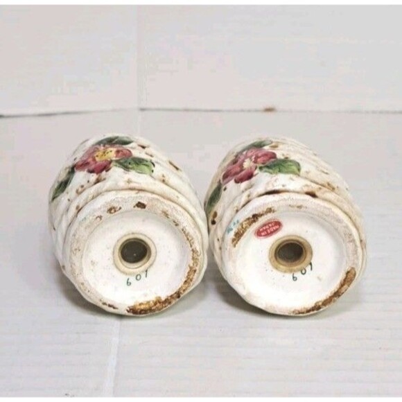 Bee Hive Bumblebee Themed Made In Japan 4" Collectible Condiment Set Vtg Decor - Picture 5 of 5